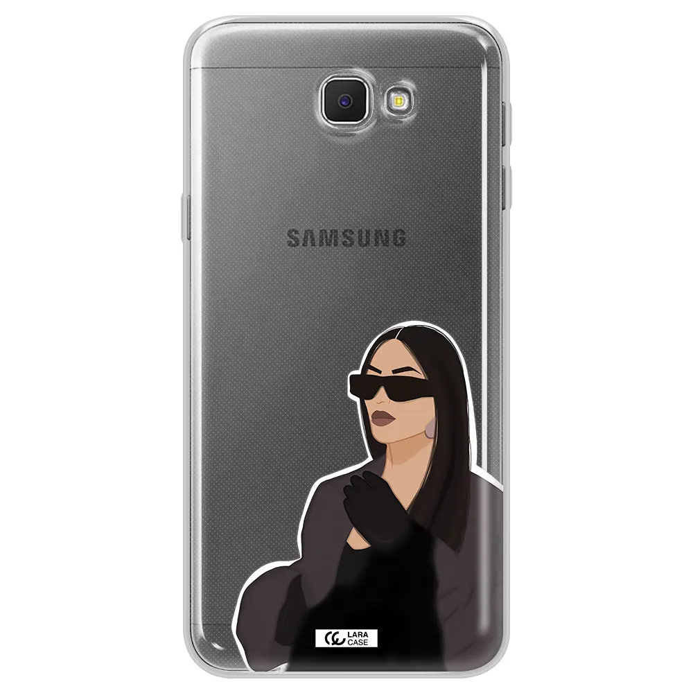 Minimalist Portrait Samsung J5 Prime Clear TPU Case