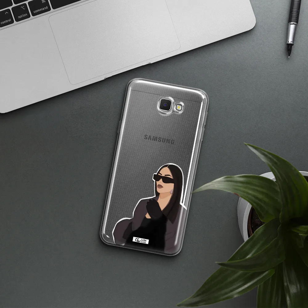 Minimalist Portrait Samsung J5 Prime Clear TPU Case