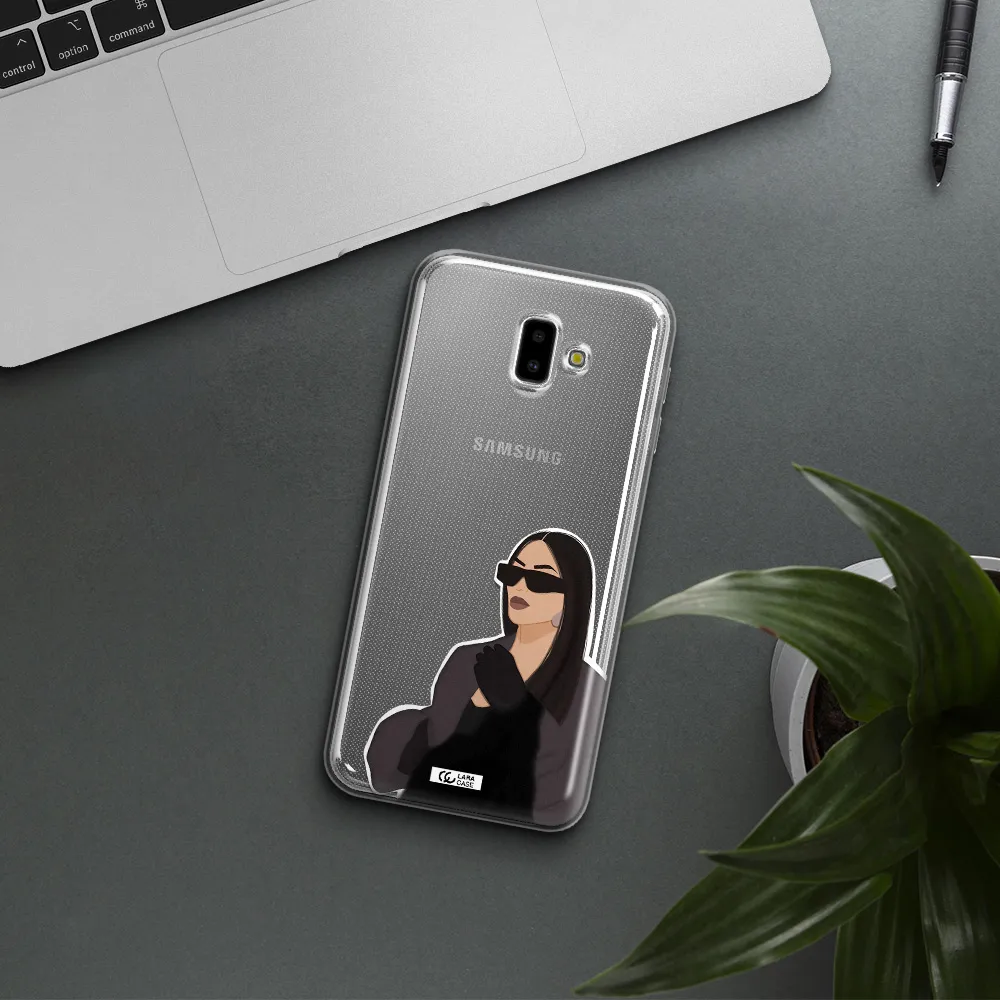 Minimalist Portrait Samsung J6 Plus Clear TPU Case