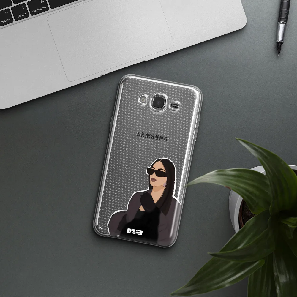 Minimalist Portrait Samsung J7 Clear TPU Case