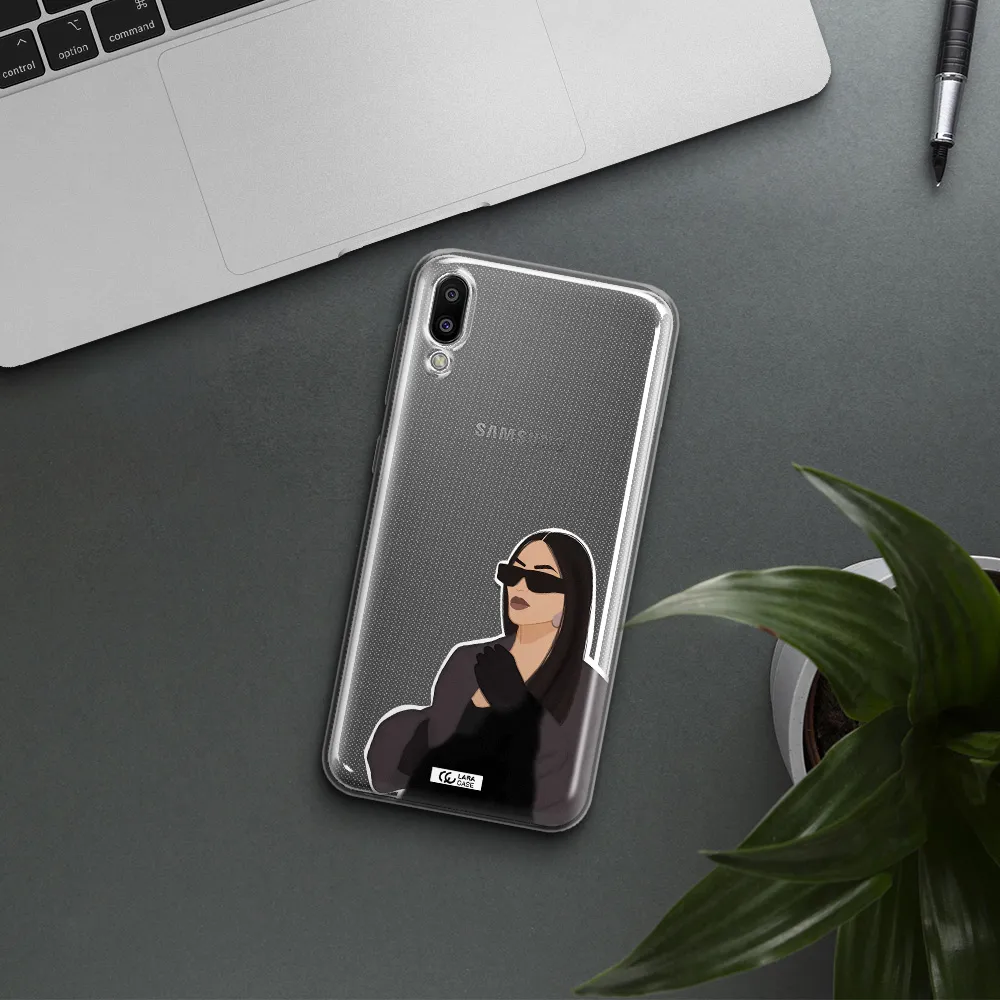 Minimalist Portrait Samsung M10 Clear TPU Case
