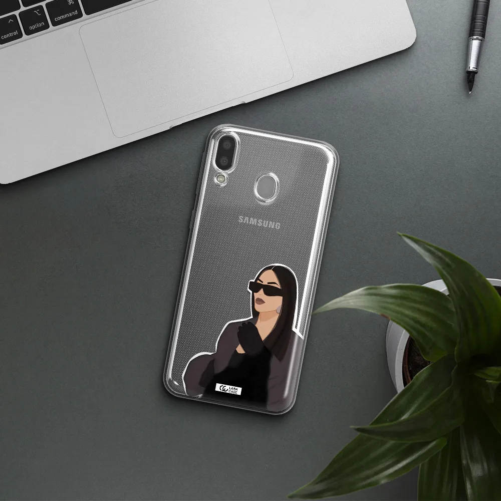 Minimalist Portrait Samsung M20 Clear TPU Case