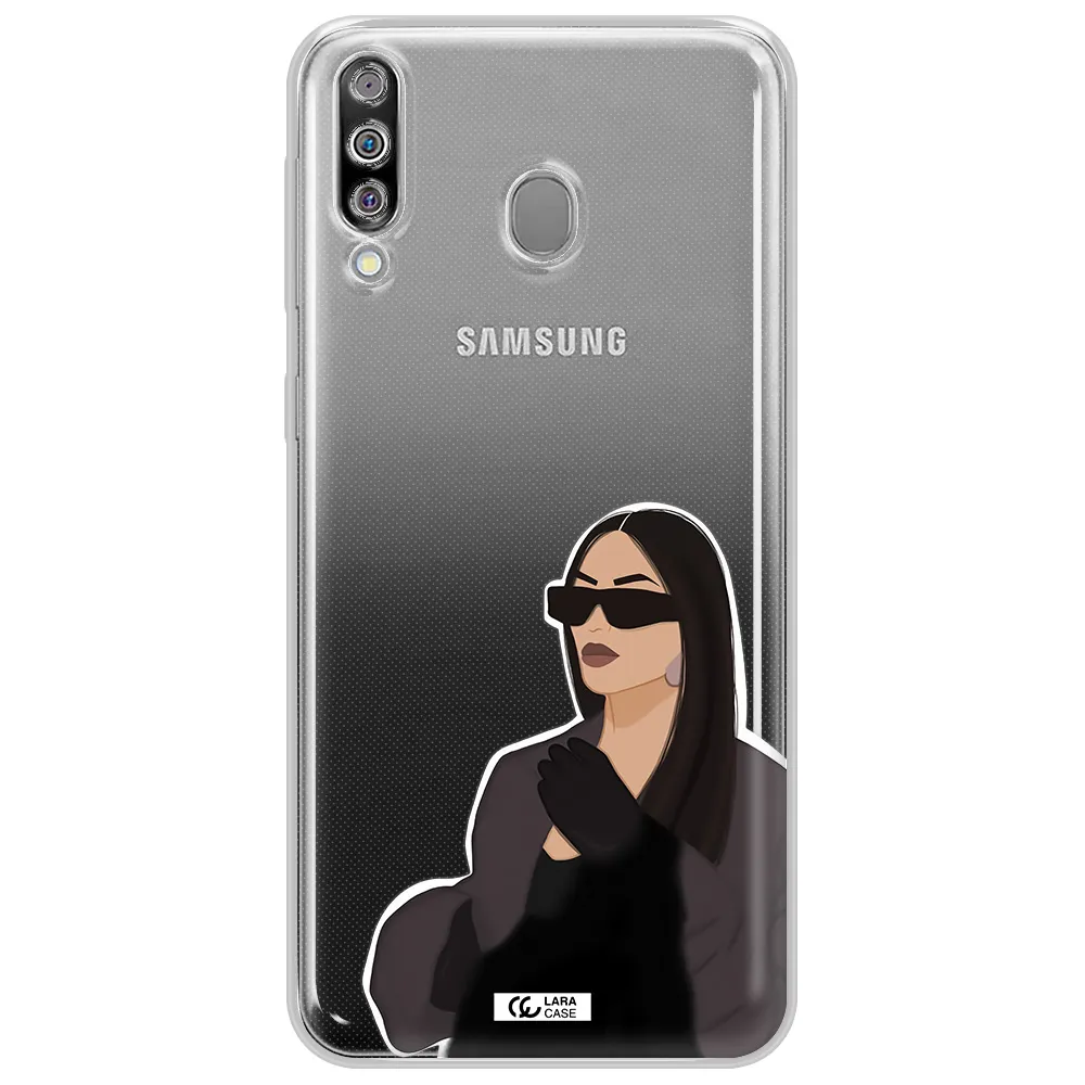 Minimalist Portrait Samsung M30 Clear TPU Case