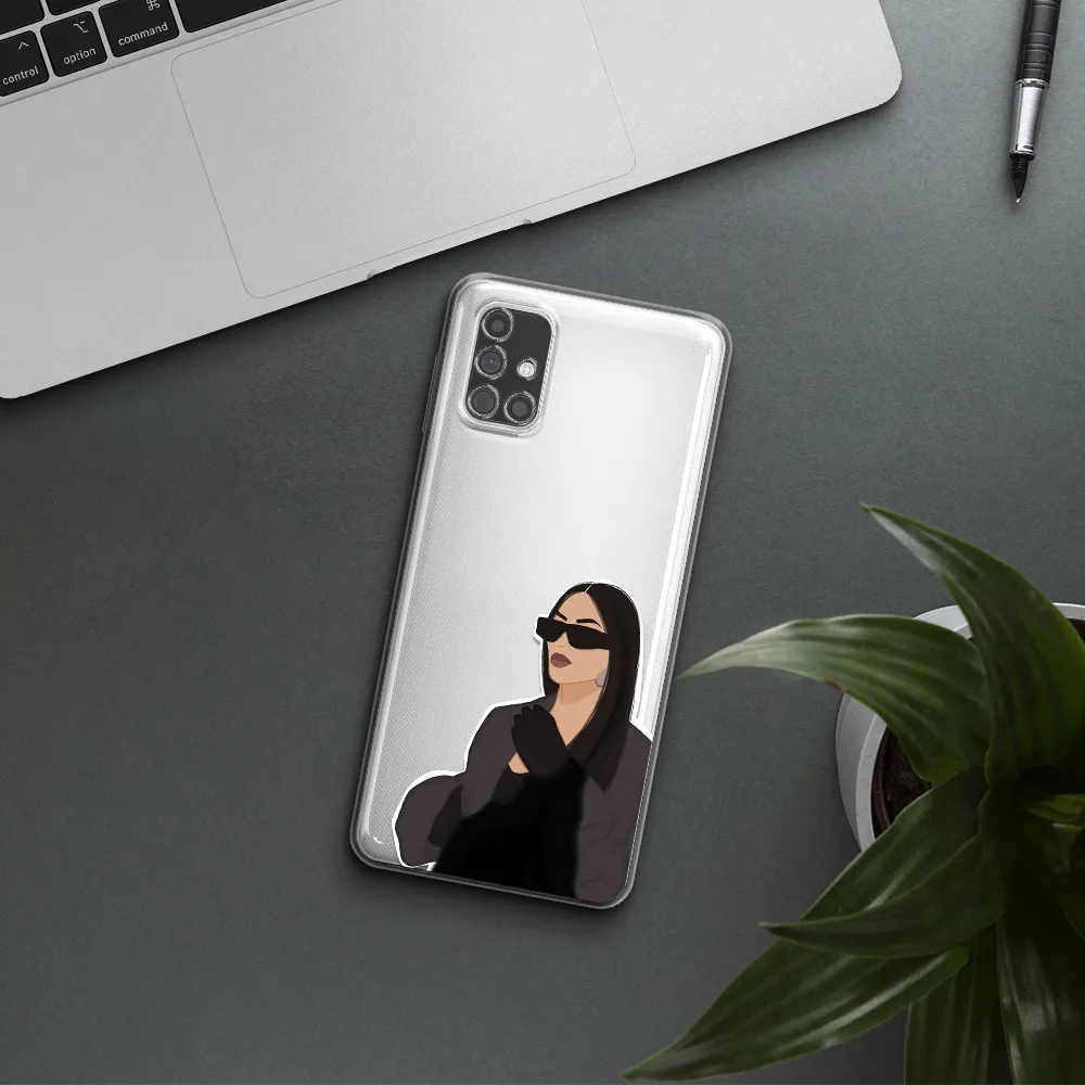 Minimalist Portrait Samsung M31S Clear TPU Case