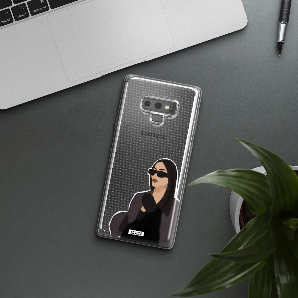 Minimalist Portrait Samsung Note 9 Clear TPU Case