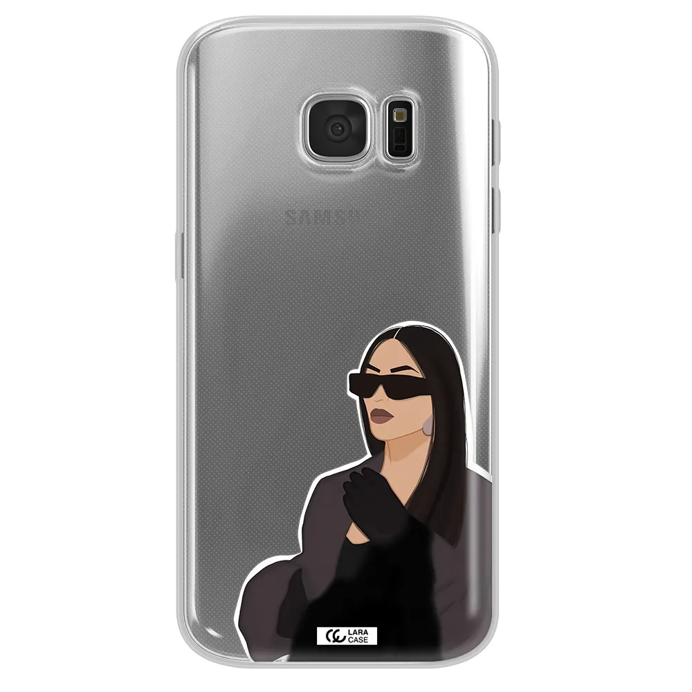 Minimalist Portrait Samsung S 7 Clear TPU Case