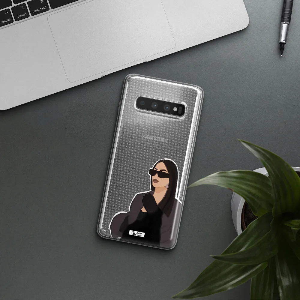 Minimalist Portrait Samsung S10 Clear TPU Case