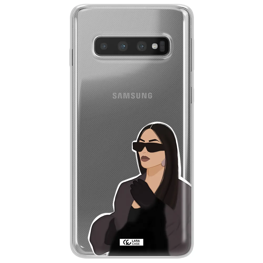 Minimalist Portrait Samsung S10 Plus Clear TPU Case