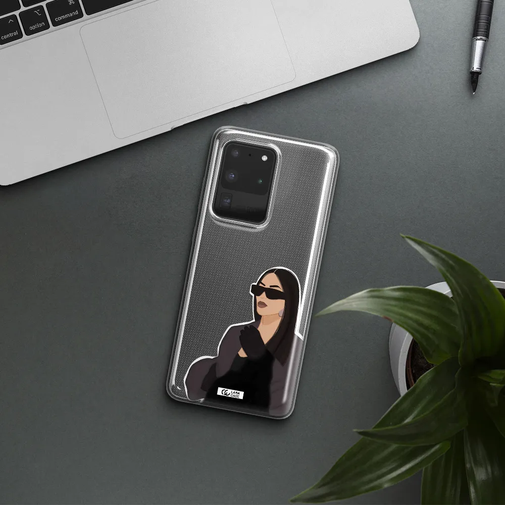 Minimalist Portrait Samsung S20 Ultra Clear TPU Case