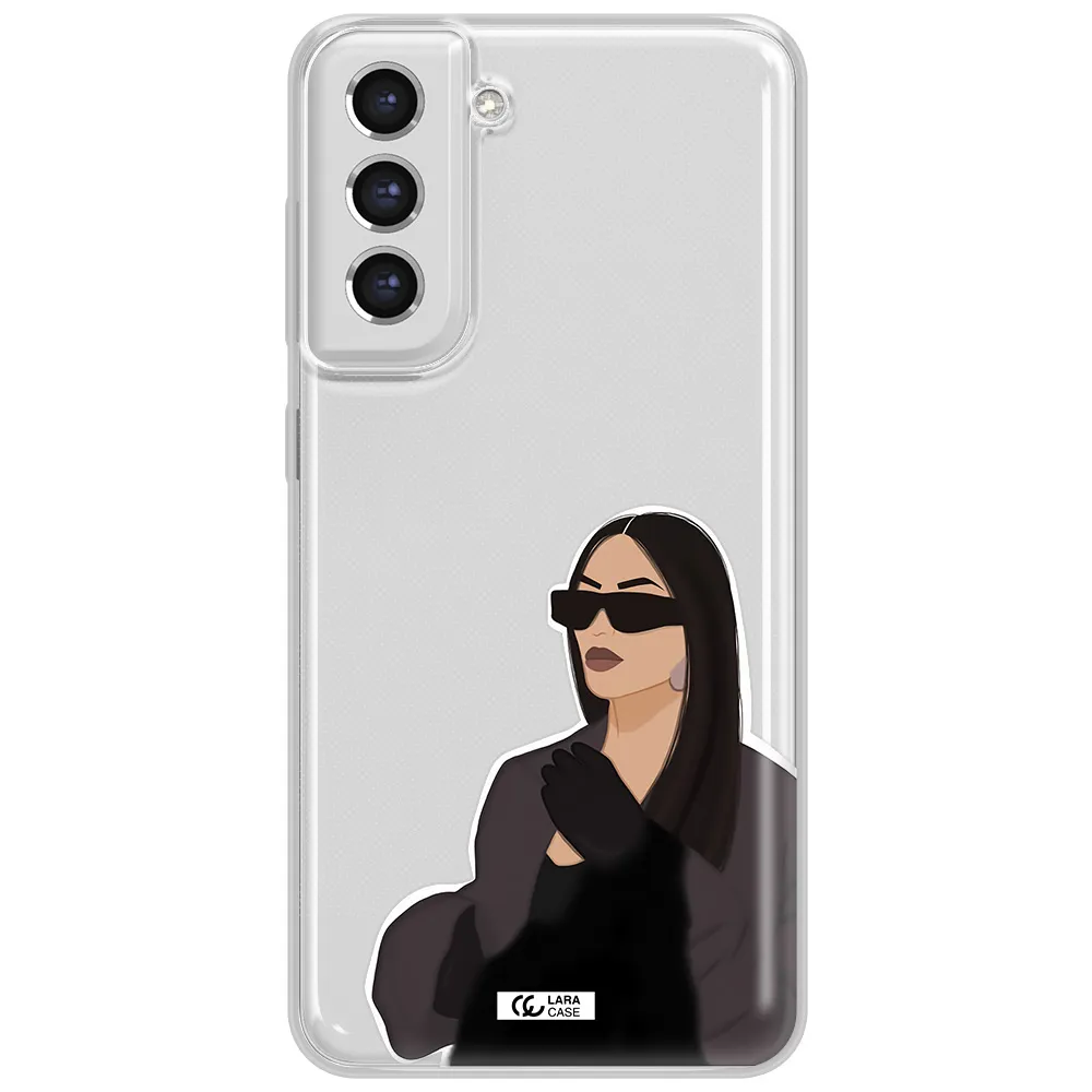 Minimalist Portrait Samsung S21 Fe Clear Tpu Case
