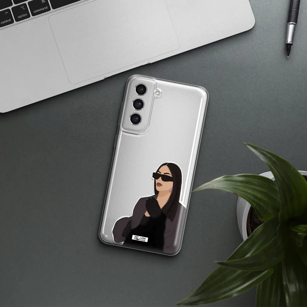 Minimalist Portrait Samsung S21 Fe Clear Tpu Case