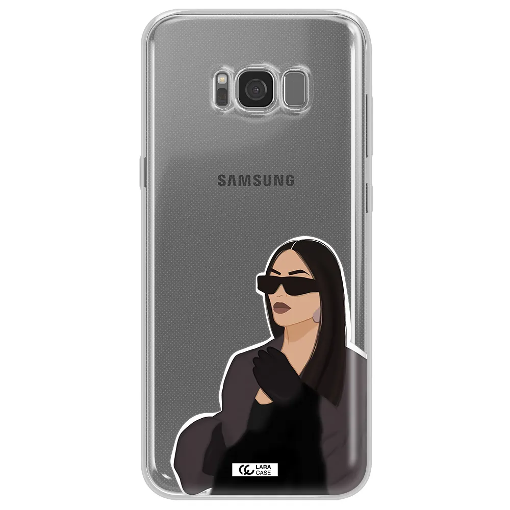 Minimalist Portrait Samsung S8 Clear TPU Case