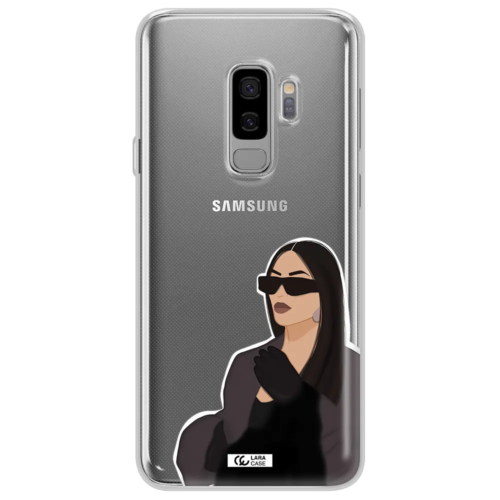 Minimalist Portrait Samsung S9 Plus Clear TPU Case