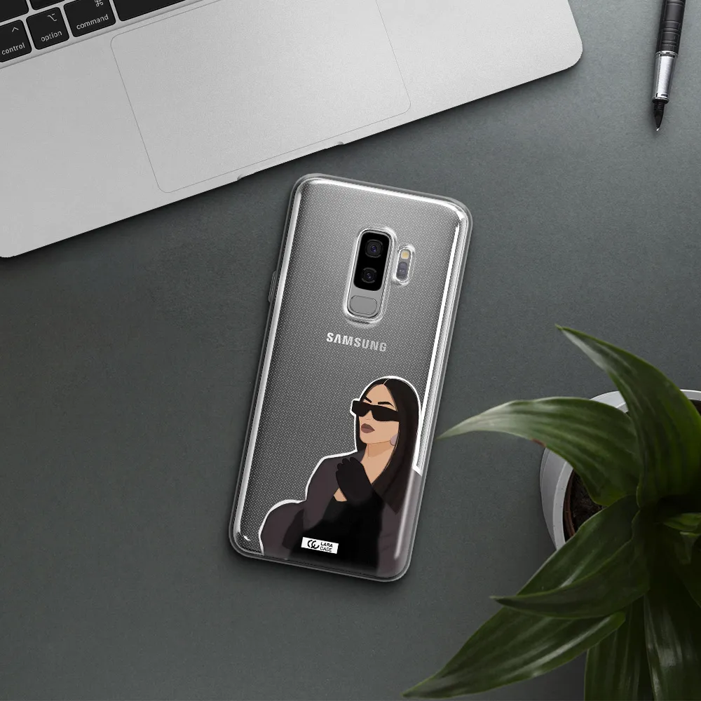 Minimalist Portrait Samsung S9 Plus Clear TPU Case