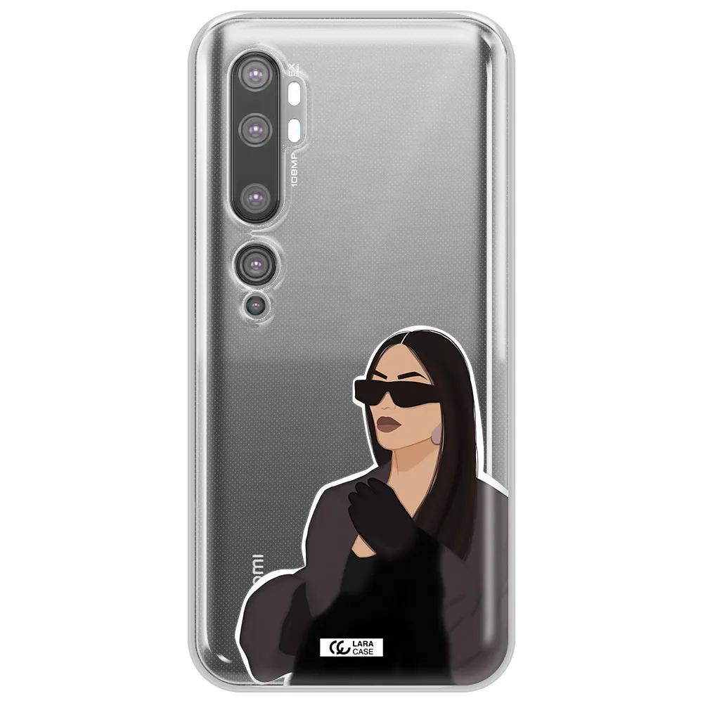 Minimalist Portrait Xiaomi Mi Note 10 Clear TPU Case