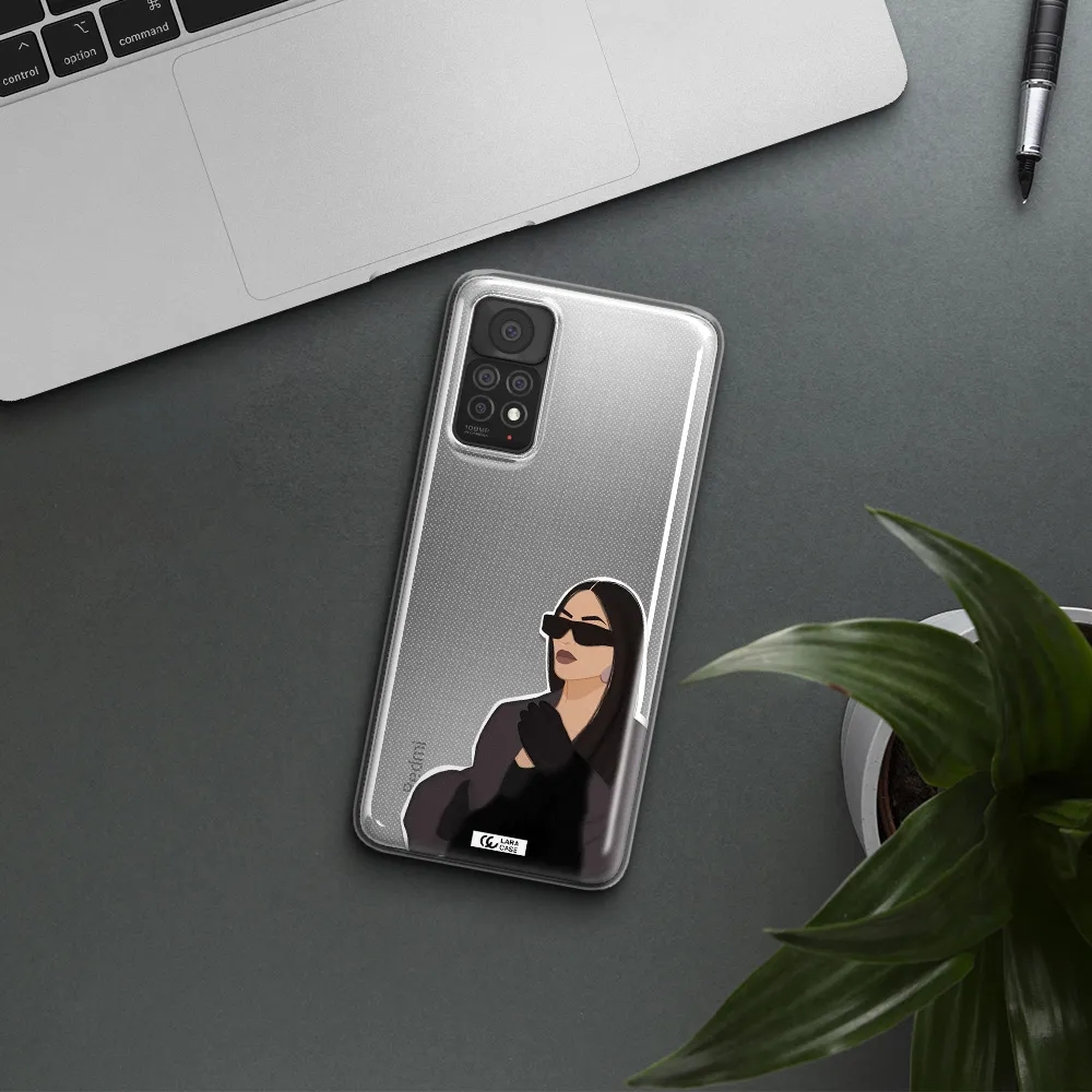 Minimalist Portrait Xiaomi Note 11 Pro Clear TPU Case