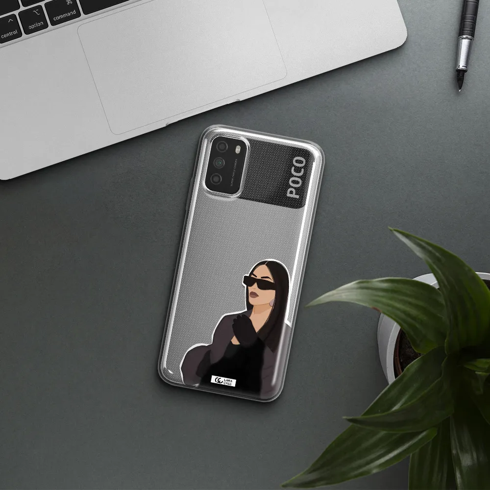 Minimalist Portrait Xiaomi Poco M3 Clear TPU Case