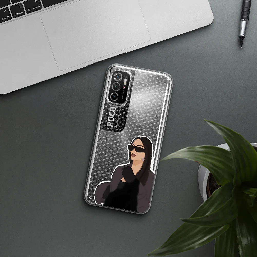 Minimalist Portrait Xiaomi Poco M4 Pro 5G Clear Tpu Case