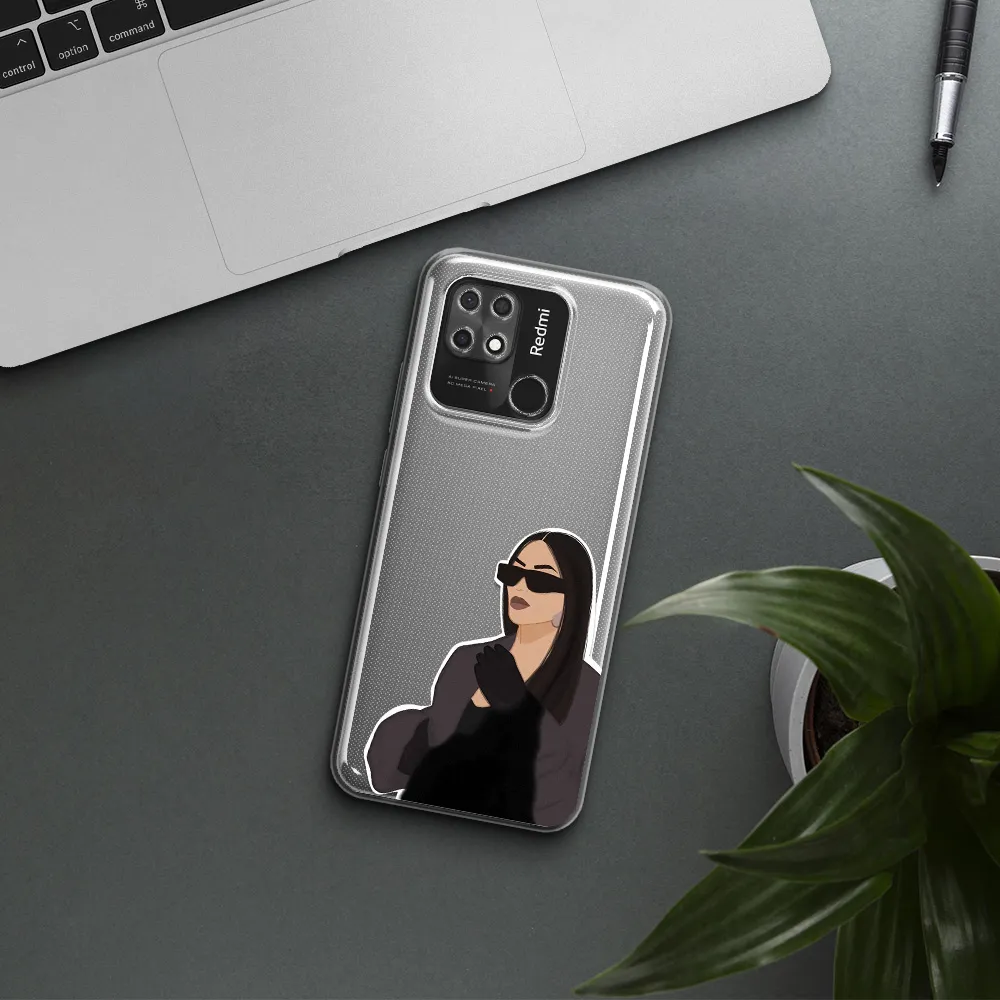 Minimalist Portrait Xiaomi Redmi 10C Clear TPU Case