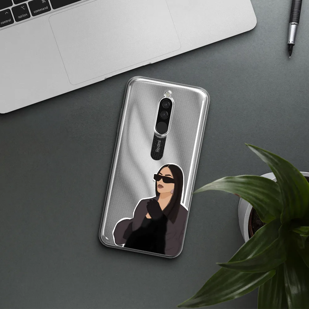 Minimalist Portrait Xiaomi Redmi 8 Clear Tpu Case
