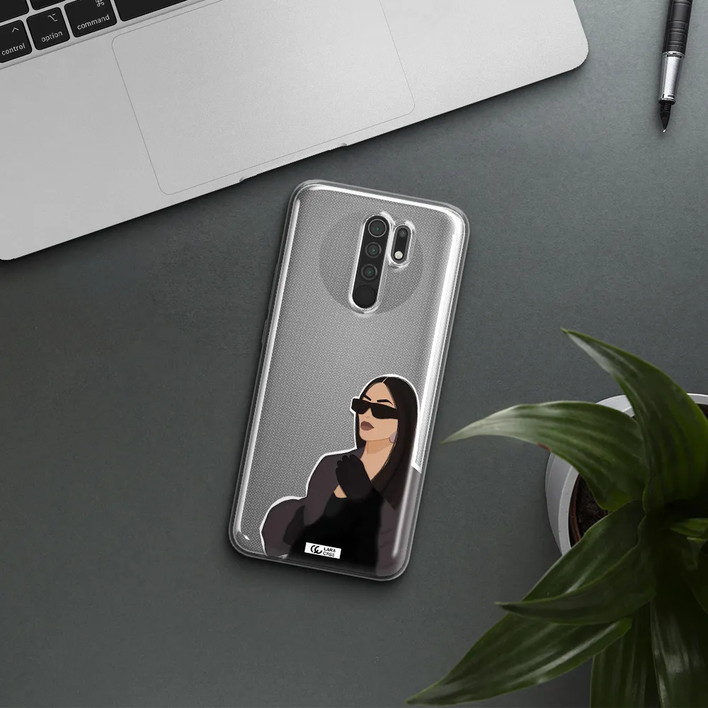 Minimalist Portrait Xiaomi Redmi 9 Clear TPU Case