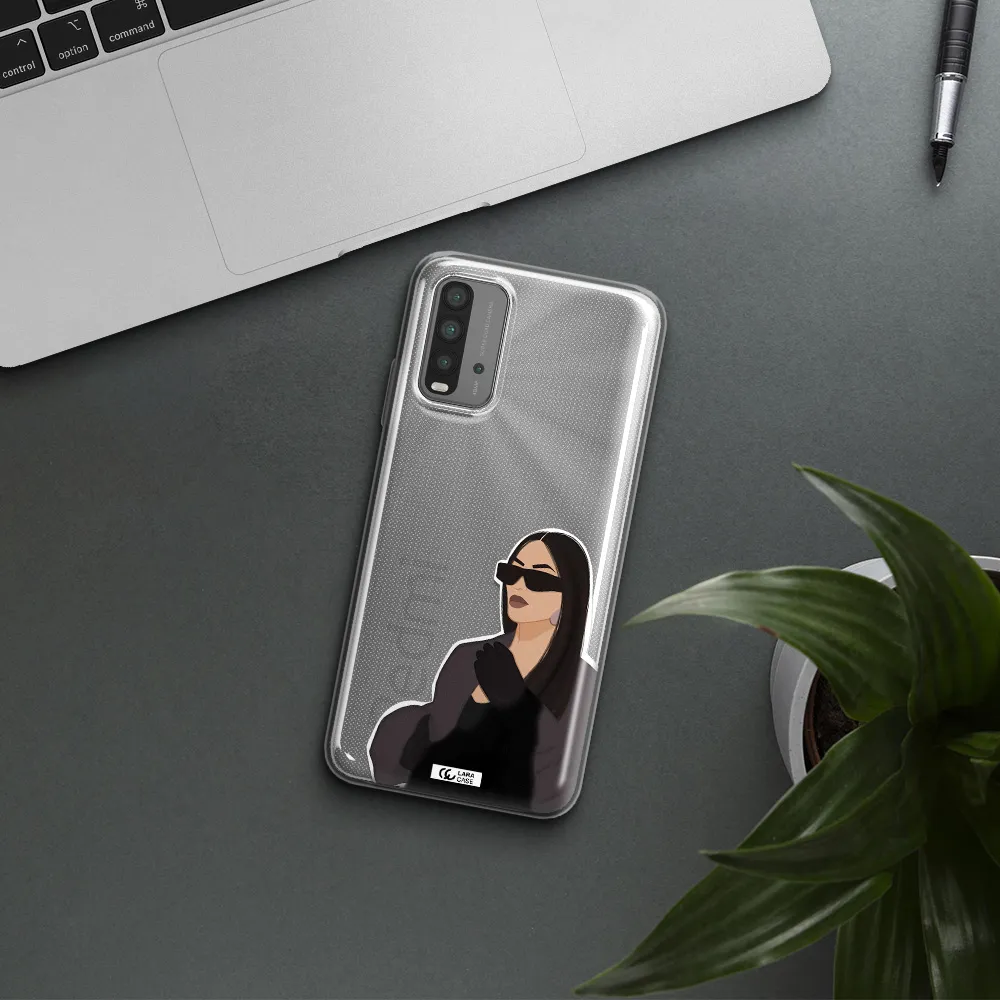 Minimalist Portrait Xiaomi Redmi 9T Clear TPU Case
