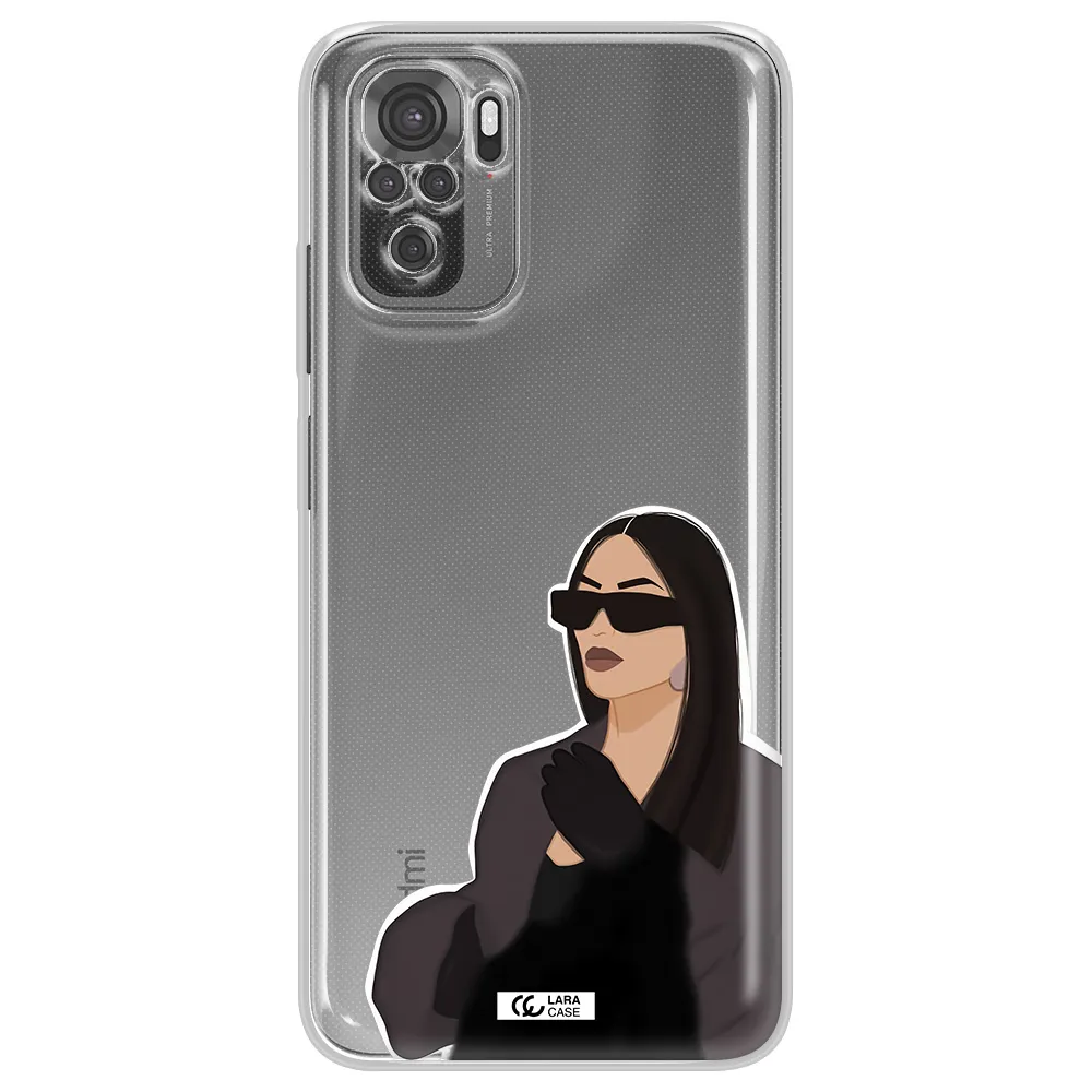 Minimalist Portrait Xiaomi Redmi Note 10S Clear Tpu Case