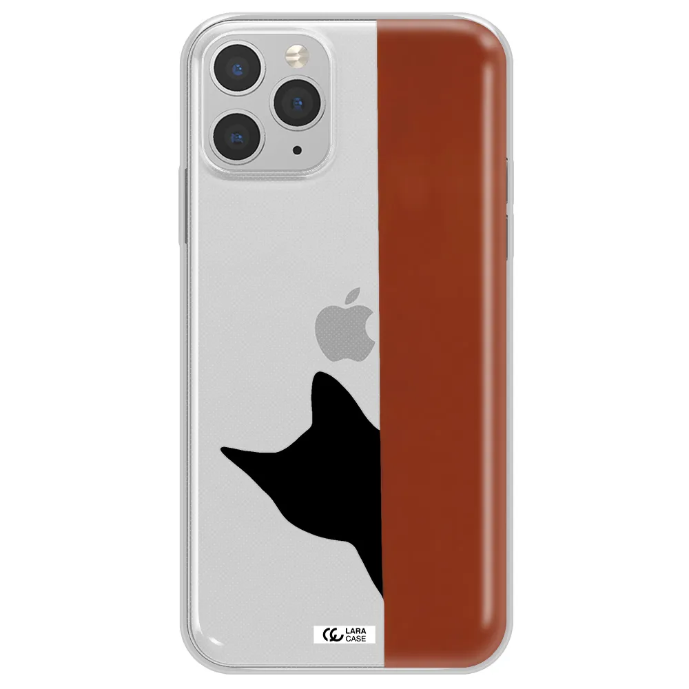 Black Cat Apple iPhone 11 pro Clear TPU Case