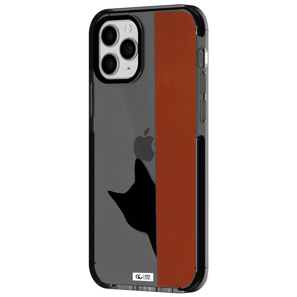 Black Cat Apple iPhone 11 pro max impact Smoke Black Case