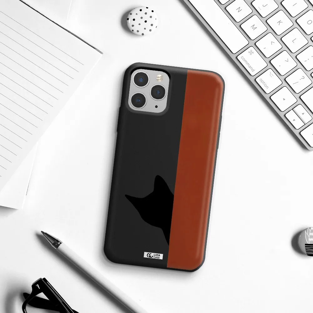 Black Cat Apple iPhone 11 pro Silicone black Case