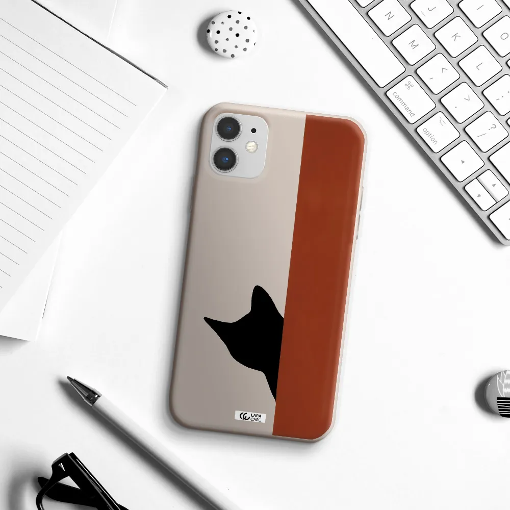 Black Cat Apple iPhone 11 Silicone Stone Case