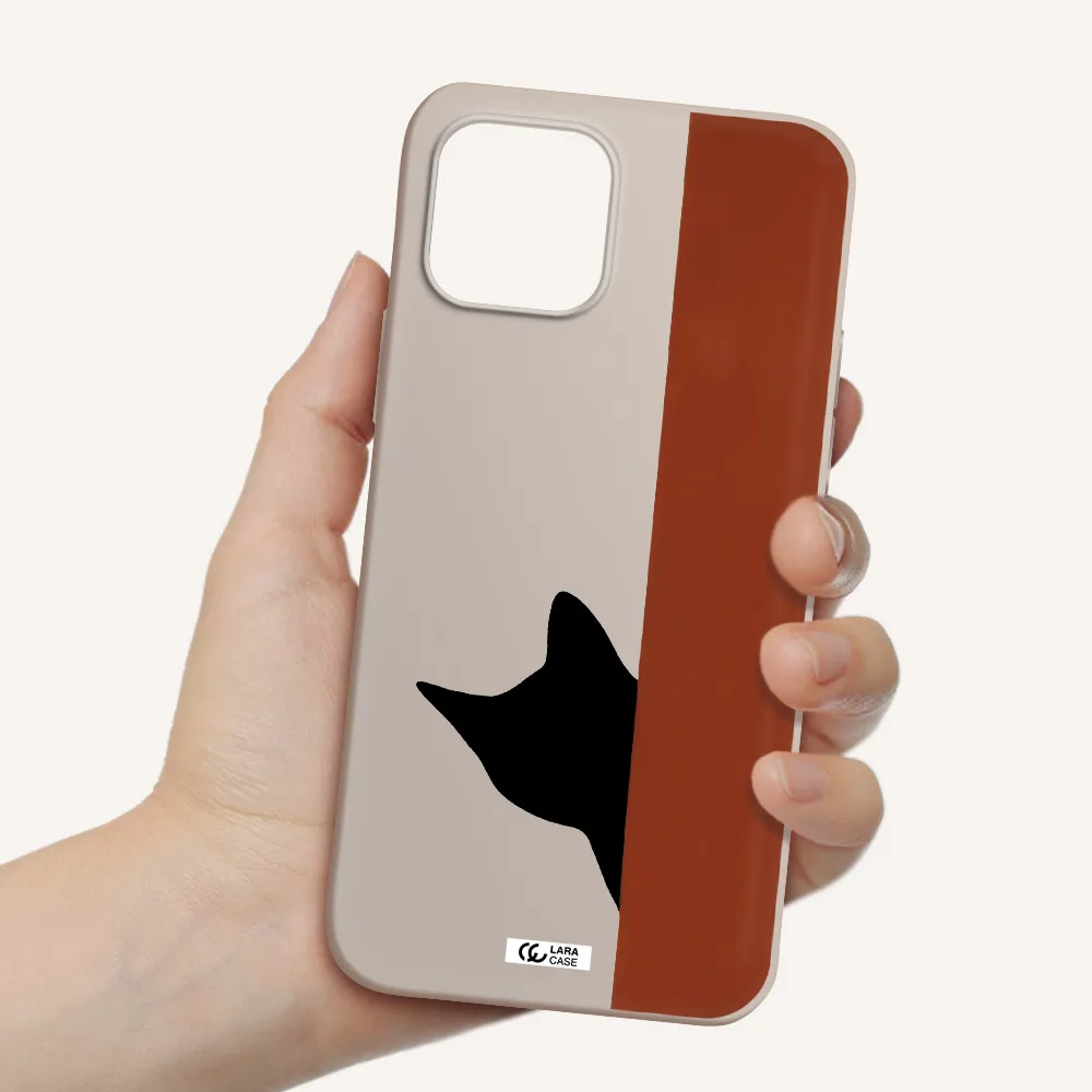 Black Cat Apple iPhone 12 mini Silicone Stone Case