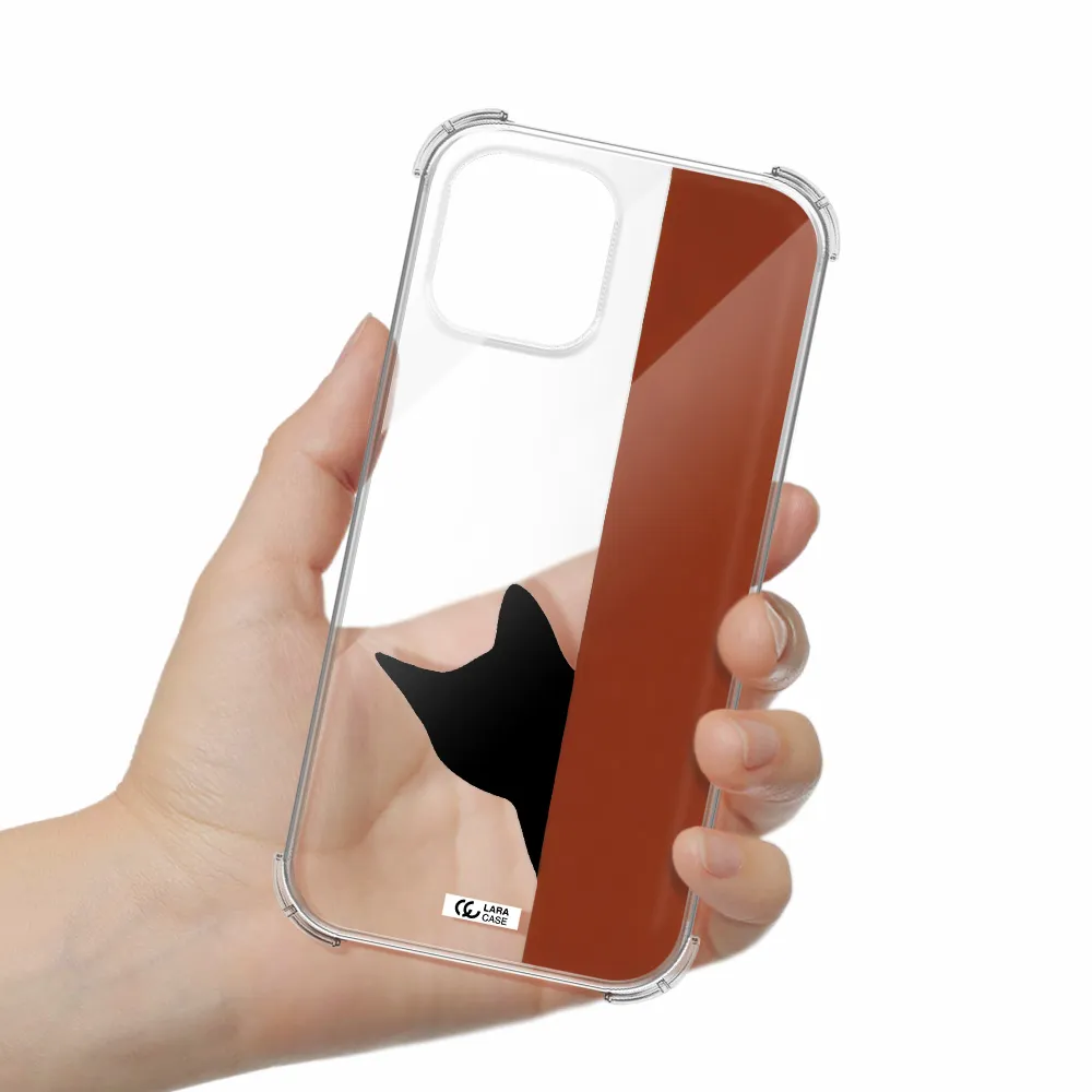 Black Cat Apple iPhone 12 pro Clear PC Case
