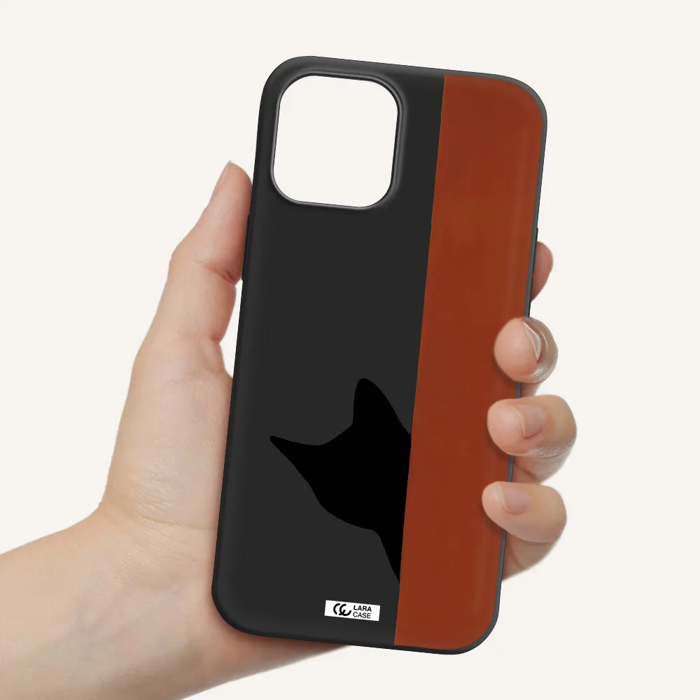 Black Cat Apple iPhone 12 pro max Silicone black Case