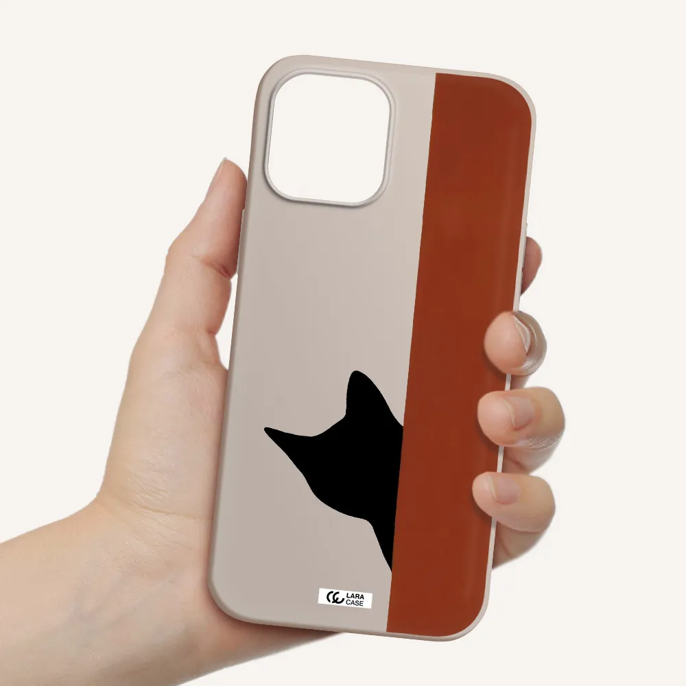 Black Cat Apple iPhone 12 pro max Silicone Stone Case