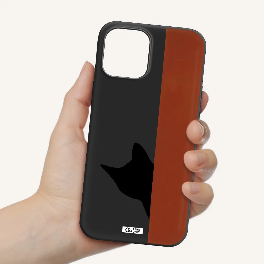 Black Cat Apple iPhone 12 pro Silicone black Case