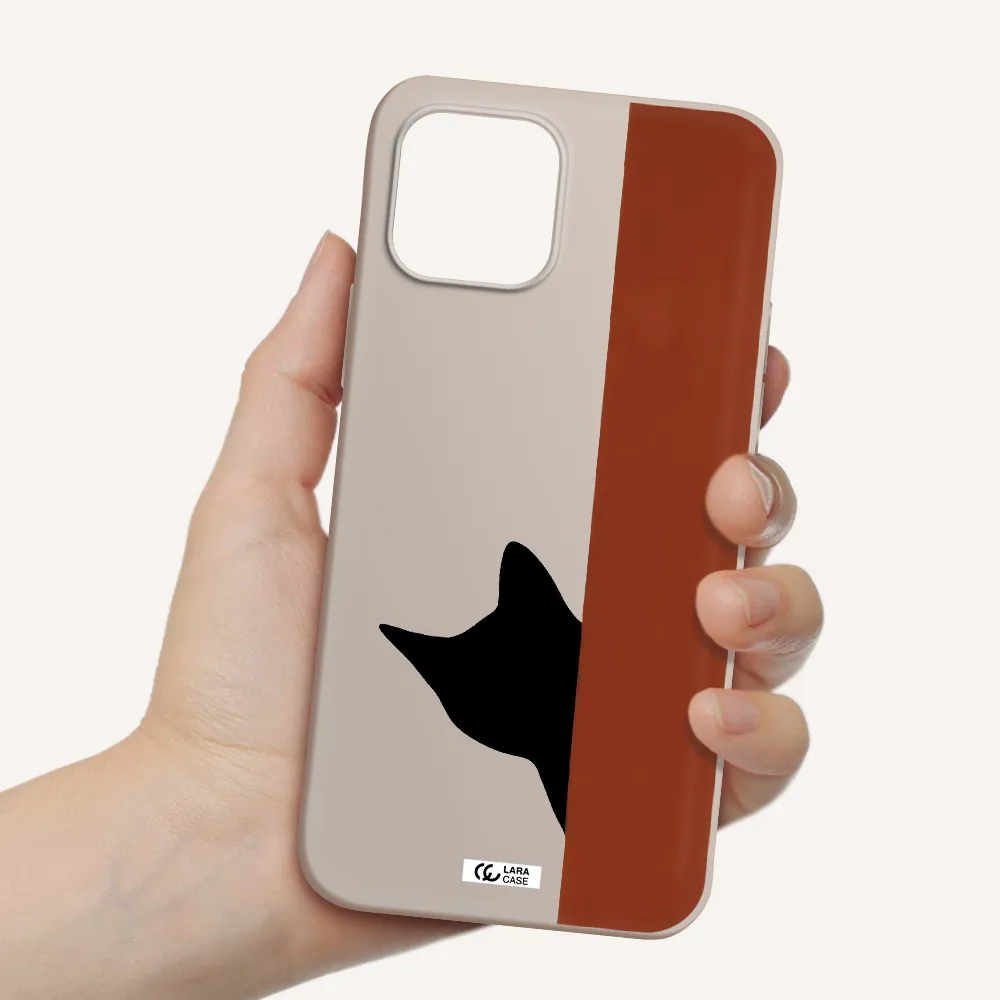 Black Cat Apple iPhone 12 Silicone Stone Case