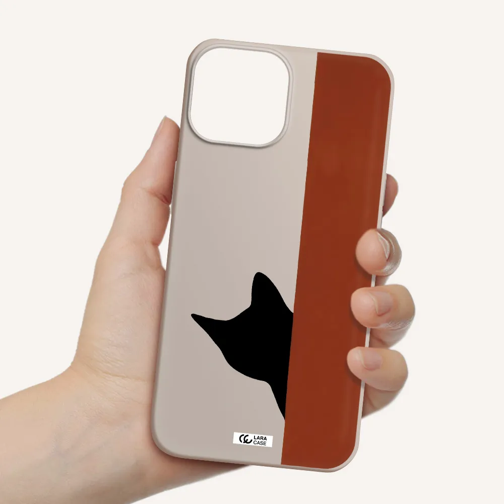 Black Cat Apple iPhone 13 mini Silicone Stone Case