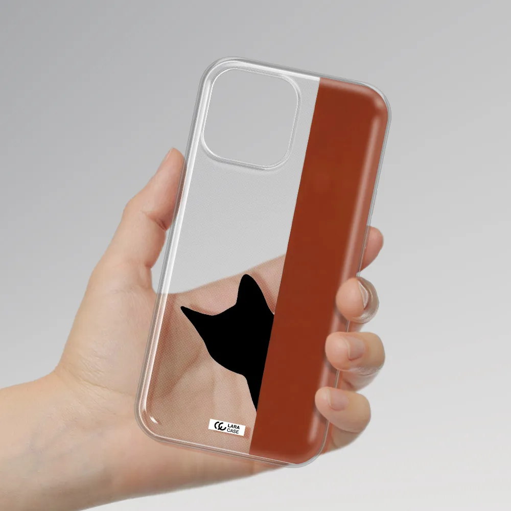 Black Cat Apple iPhone 13 Pro Max Clear TPU Case