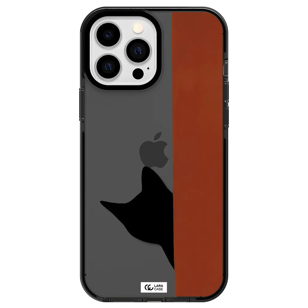 Black Cat Apple iPhone 13 Pro Max impact Smoke Black Case