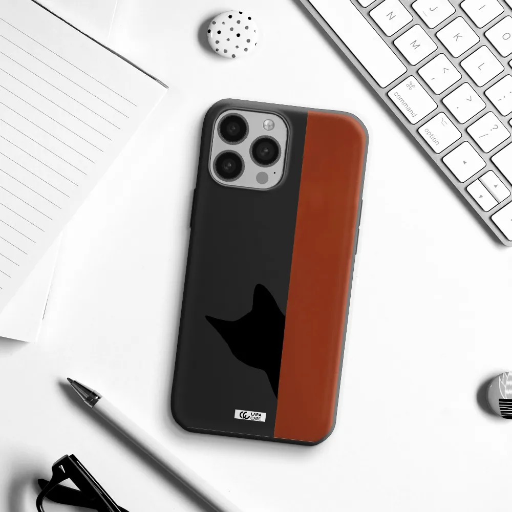 Black Cat Apple iPhone 13 Pro Max Silicone black Case