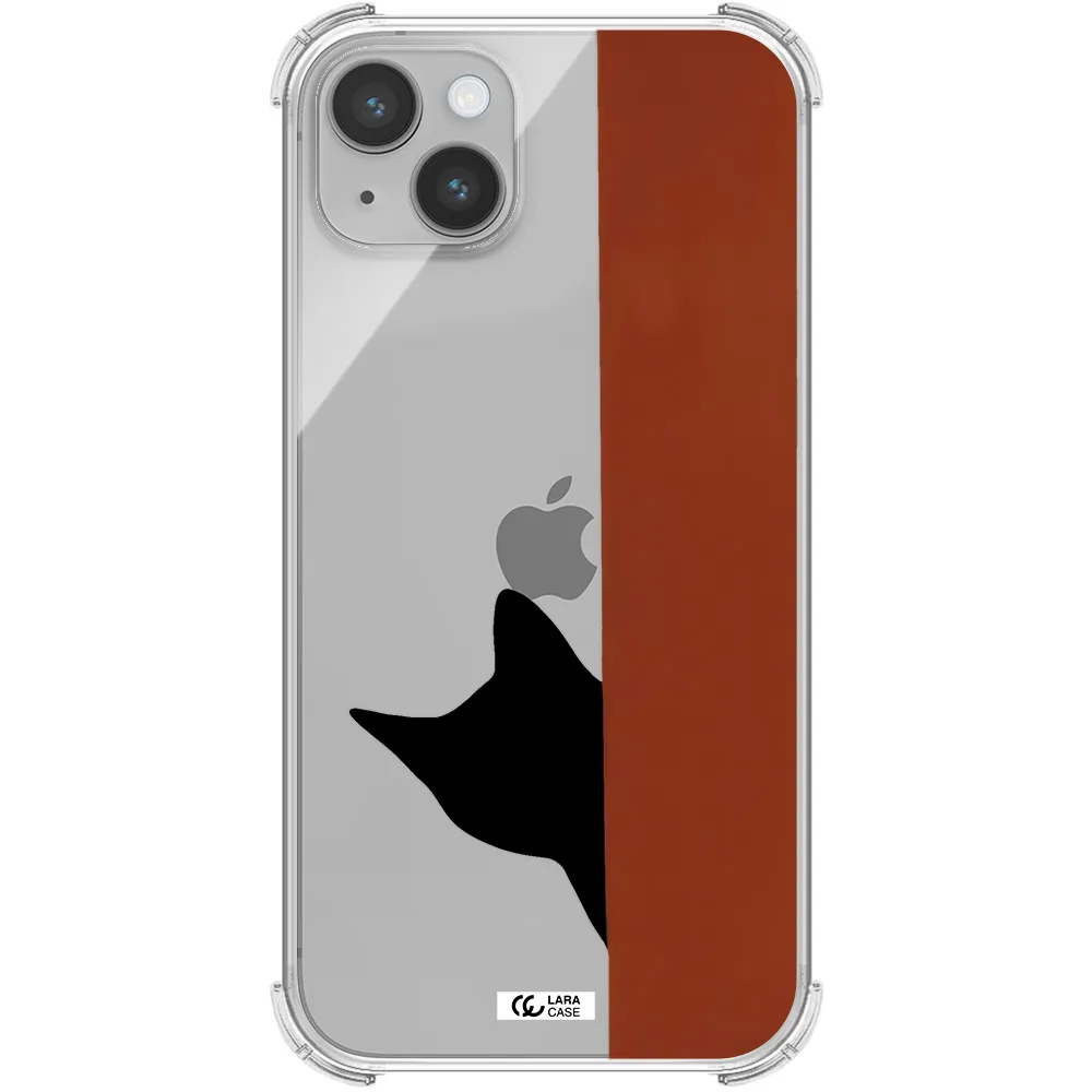 Black Cat Apple iPhone 14 Clear PC Case
