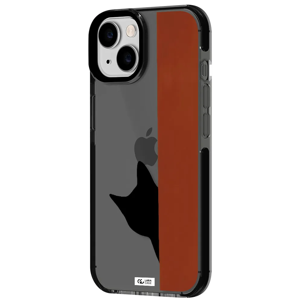 Black Cat Apple iPhone 14 impact Smoke Black Case