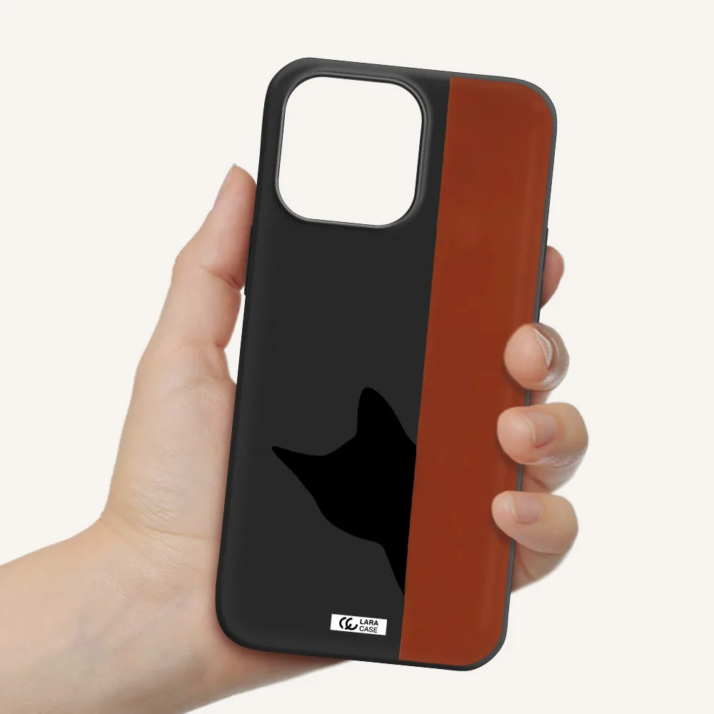 Black Cat Apple iPhone 14 pro max Silicone black Case