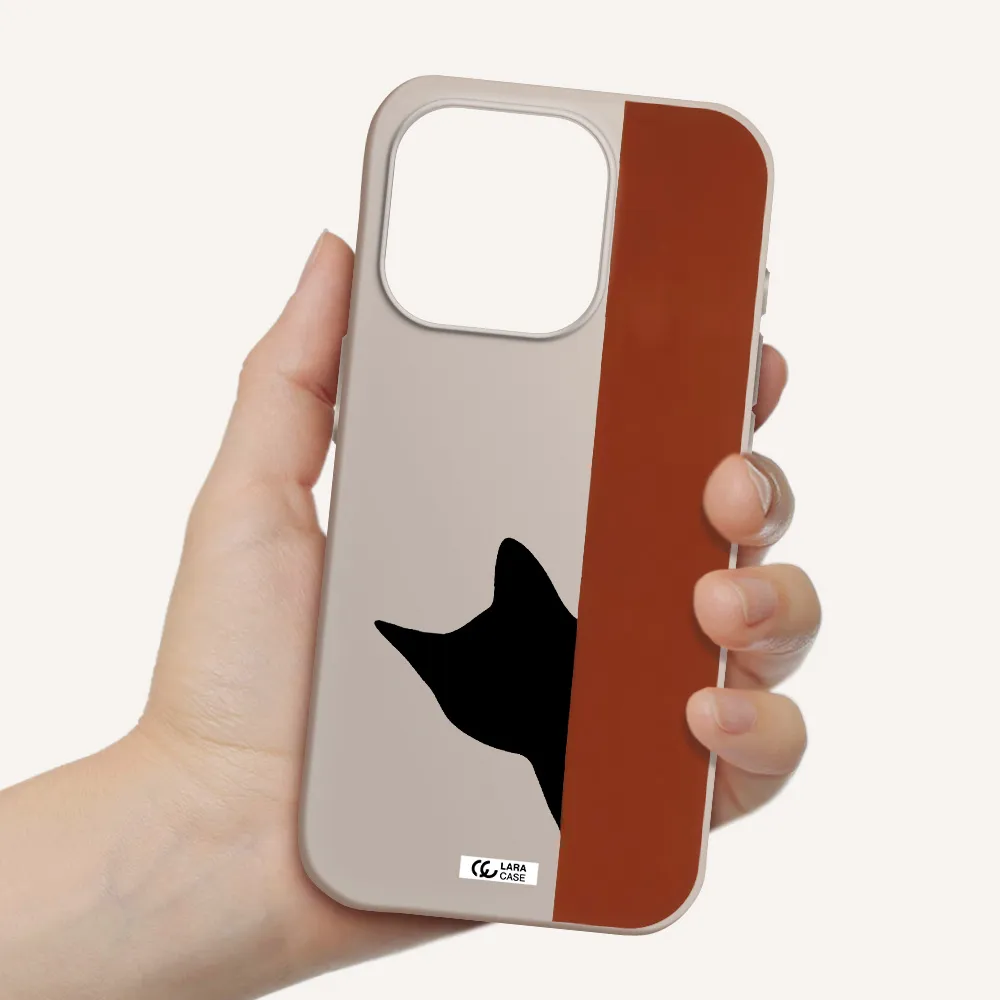 Black Cat Apple Iphone 15 Pro Silicone Stone Case