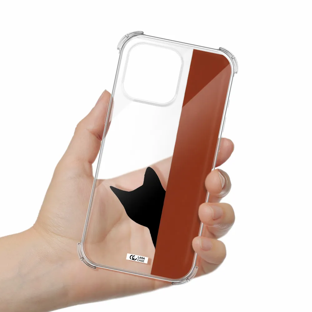 Black Cat Apple Iphone 16 Pro Max Clear Pc Case