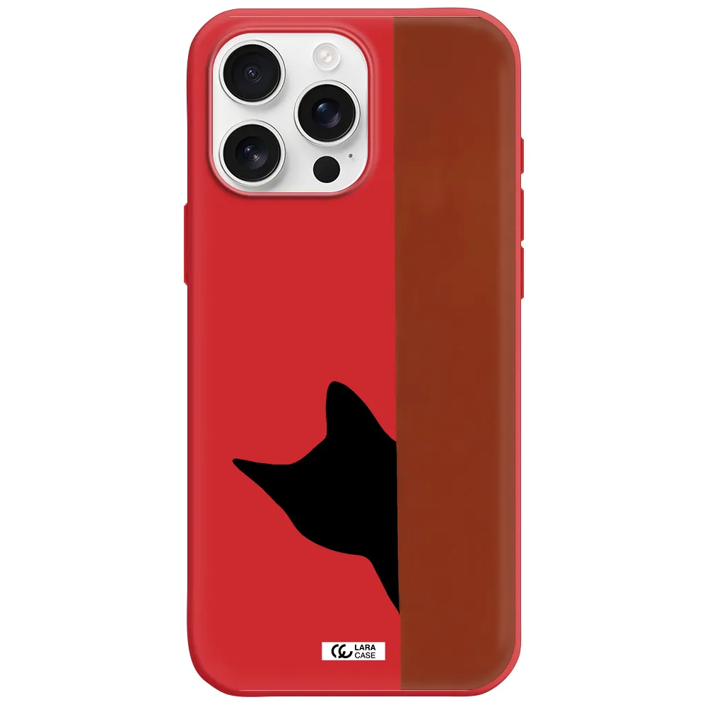 Black Cat Apple Iphone 16 Pro Max Silicone Stone Case