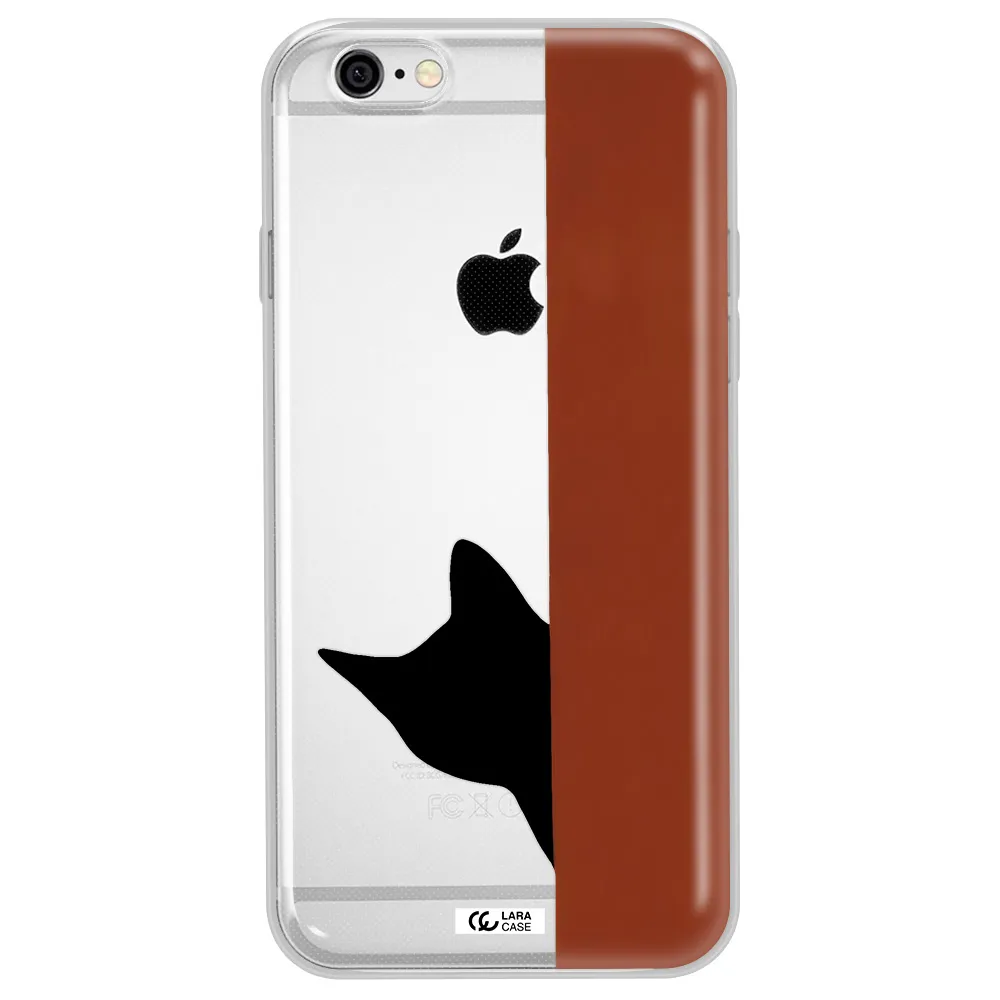 Black Cat Apple iPhone 6 plus Clear TPU Case