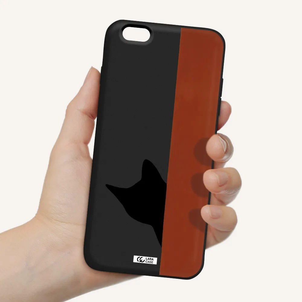 Black Cat Apple iPhone 6 plus Silicone black Case