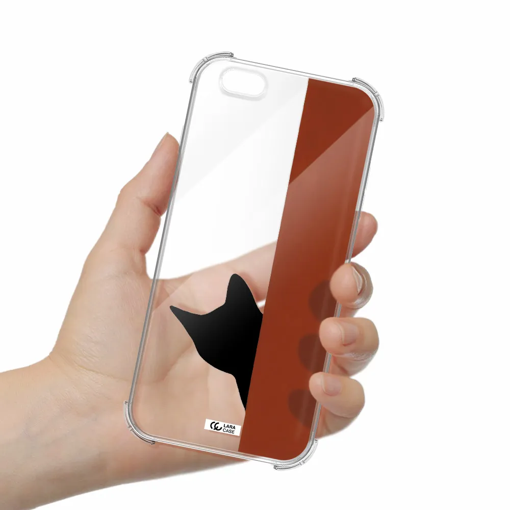 Black Cat Apple iPhone 6 s plus Clear PC Case